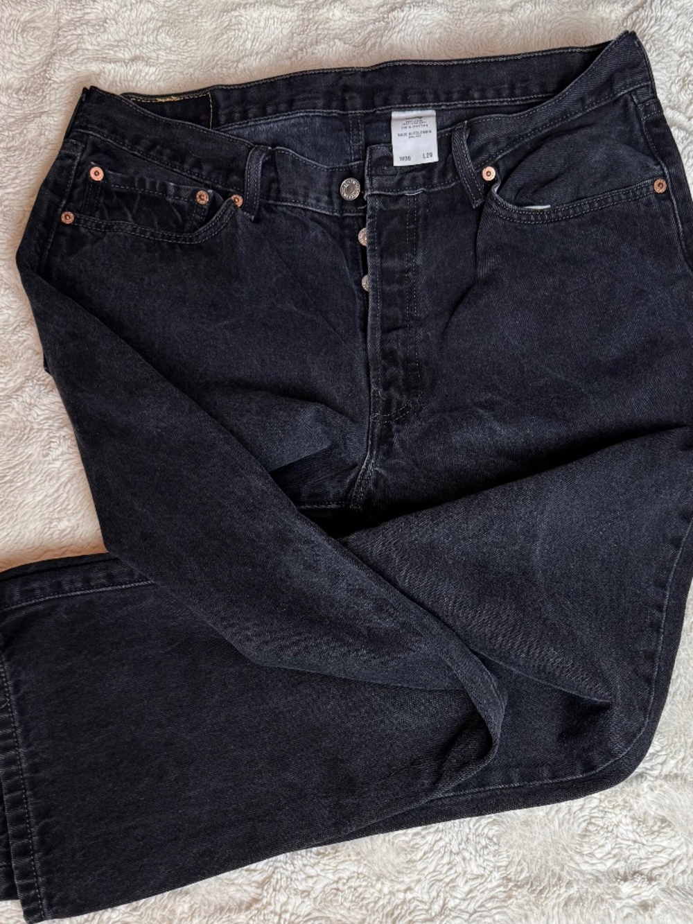 Levi’s The Original Jeans Gray Straight Leg Denim Women’s Classic EUC